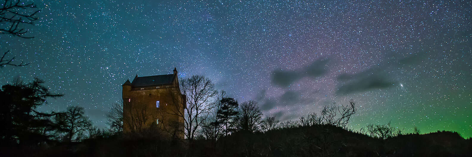 Kinlochaline Castle under the stars | Courtesy of Steven Marshall Photography - www.smarshall-photography.com
