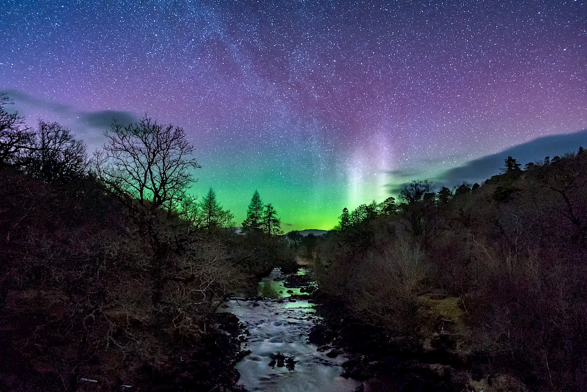 Norther Lights over the River Aline | Steven Marshall Photography