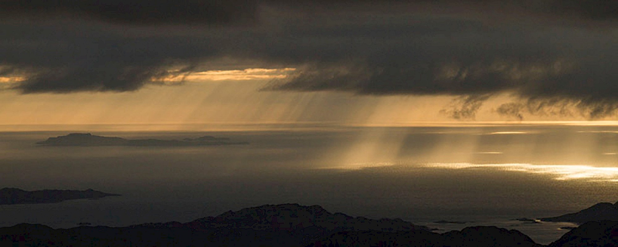 The Isle of Muck from Ben Resipol